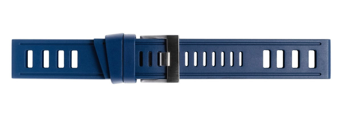 The Original ISOfrane Navy Blue Rubber Dive Watch Strap display picture 1
