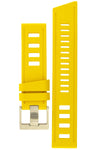 ISOfrane Poseidon Yellow Rubber Watch Strap | Holben's