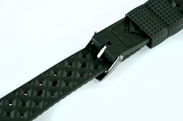 TROPIC Black Rubber Watch Strap | Holben's