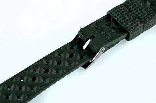 The Original TROPIC® Black Rubber Dive Watch Band Strap