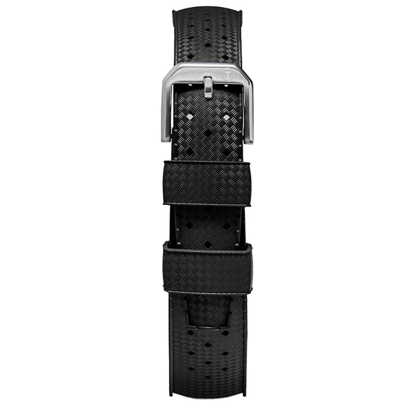 TROPIC Black Rubber Watch Strap | Holben's