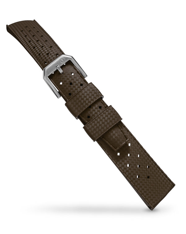TROPIC Rubber Watch Strap Brown - Holben's