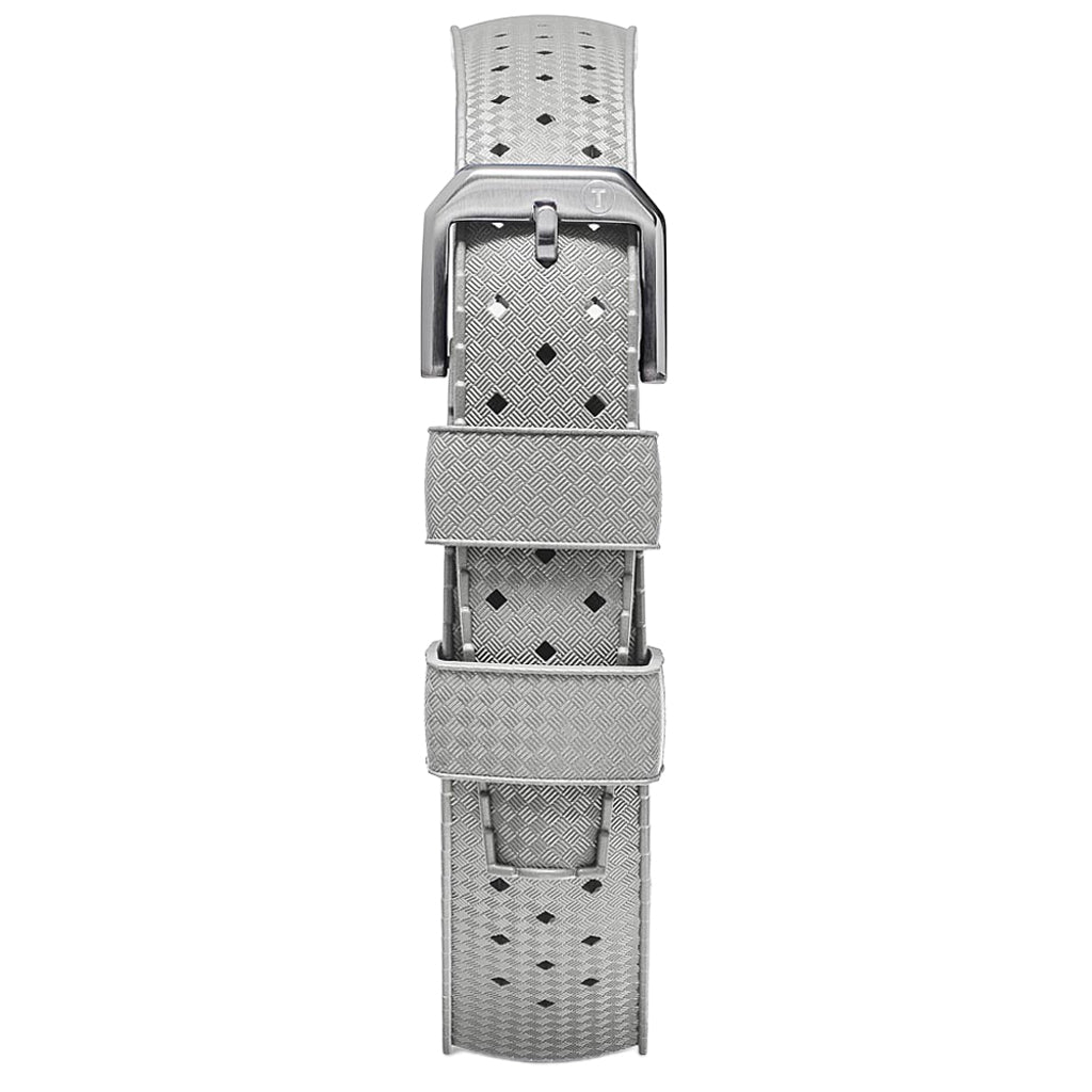 TROPIC Light Grey Rubber Watch Strap | Holben's