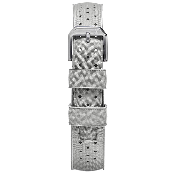 TROPIC Light Grey Rubber Watch Strap | Holben's