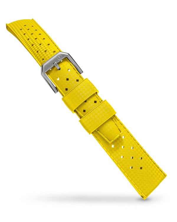 TROPIC Poseidon Yellow Rubber Watch Strap | Holben's