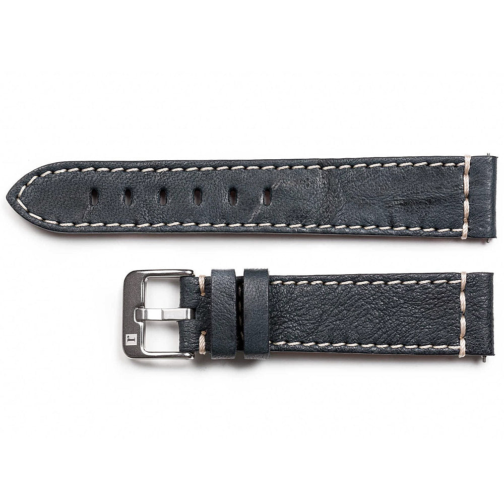 ColaReb Parma Blue Sheepskin Leather Watch Strap - Holben's Fine Watch Bands