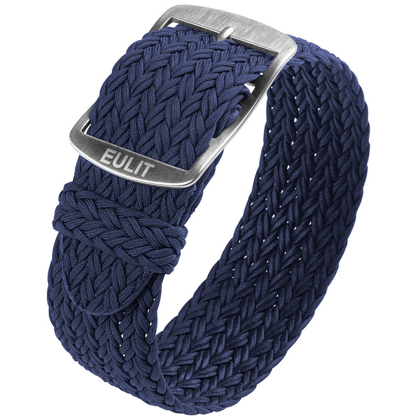 EULIT Perlon Atlantic Navy Blue Watch Strap - Holben's Fine Watch Bands