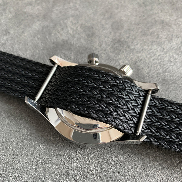 EULIT Black Canvas Watch Strap