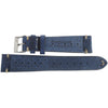Fluco Hunter Racing Blue Leather Watch Strap-Holben's Fine Watch Bands