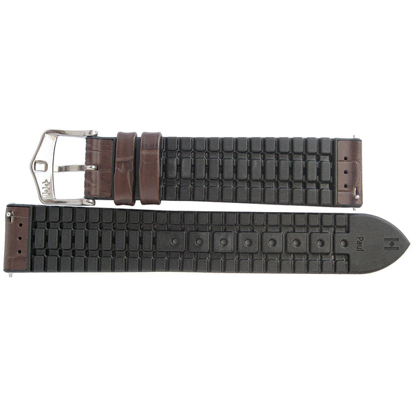 Hirsch Paul Performance Brown Alligator Leather Watch Strap-Holben's Fine Watch Bands