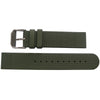 Bonetto Cinturini 270 Green Rubber Watch Strap - Holben's Fine Watch Bands