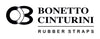 Bonetto Cinturini 281 Black Rubber Watch Strap - Holben's Fine Watch Bands