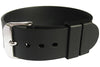 Bonetto Cinturini 298 Black Rubber Watch Strap - Holben's Fine Watch Bands
