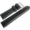 Bonetto Cinturini 326 Black Rubber Watch Strap - Holben's Fine Watch Bands