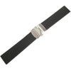 Bonetto Cinturini 400 GT Black Rubber Watch Strap - Holben's Fine Watch Bands