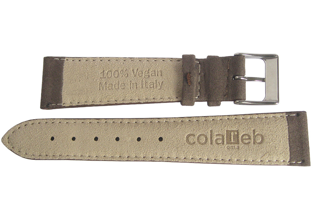 ColaReb EcoSuede Dark Brown Vegan Watch Strap - Holben's Fine Watch Bands