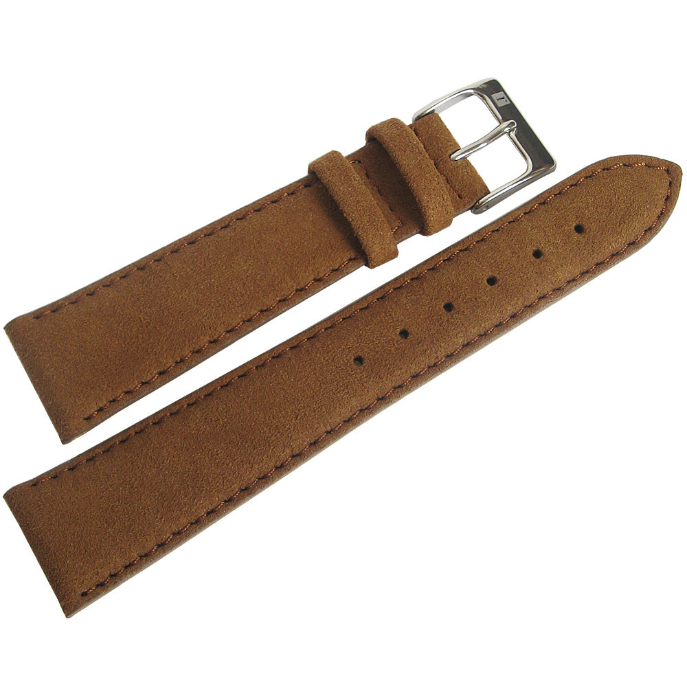 ColaReb EcoSuede Rust Brown Vegan Watch Strap - Holben's Fine Watch Bands