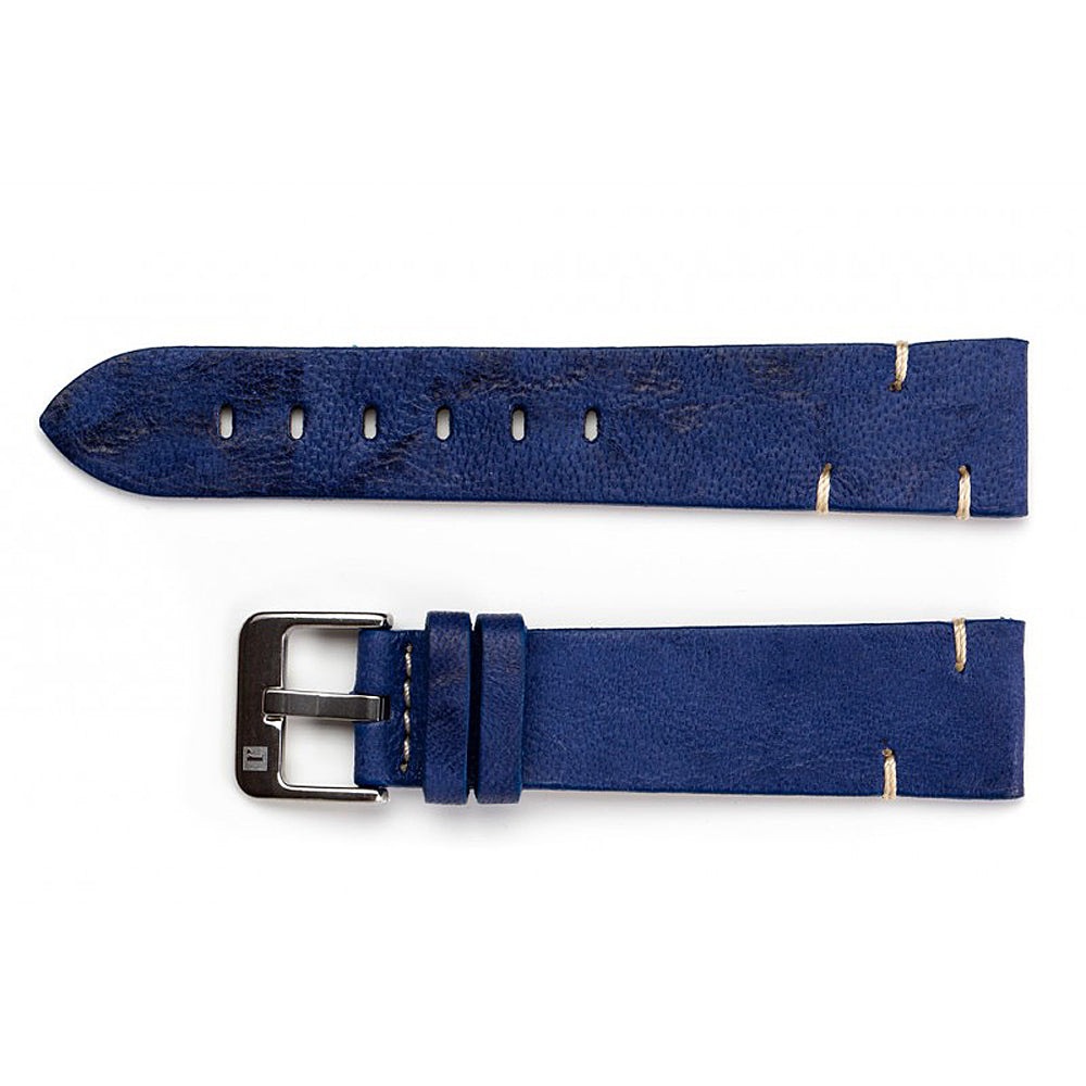 ColaReb Matera Blue Sheepskin Leather Watch Strap - Holben's Fine Watch Bands
