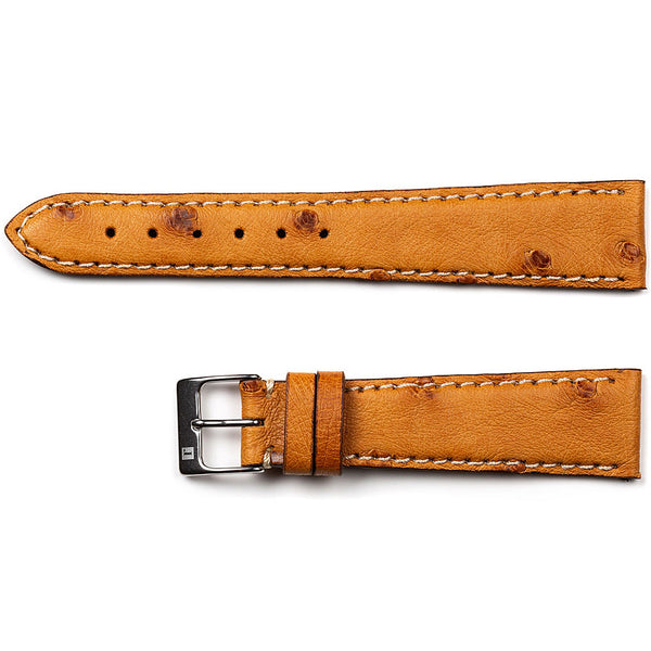 ColaReb Melbourne Chestnut Ostrich Leather Watch Strap - Holben's Fine Watch Bands