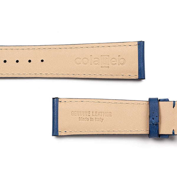 ColaReb Napoli Blue Leather Watch Strap - Holben's Fine Watch Bands