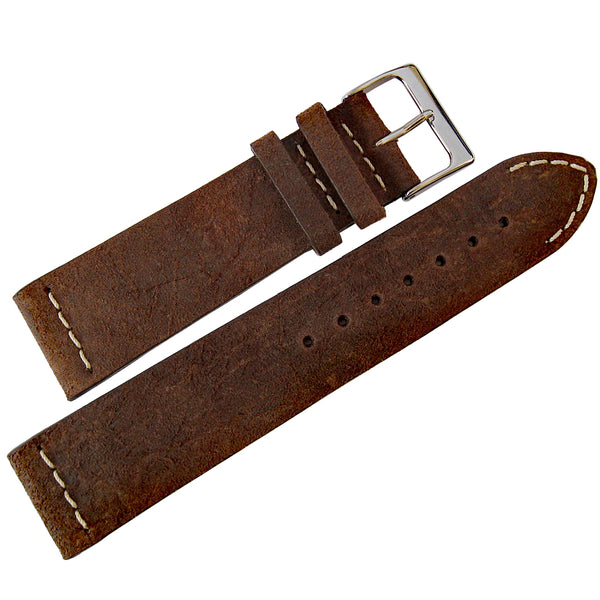 ColaReb Spoleto Brown Leather Watch Strap - Holben's Fine Watch Bands
