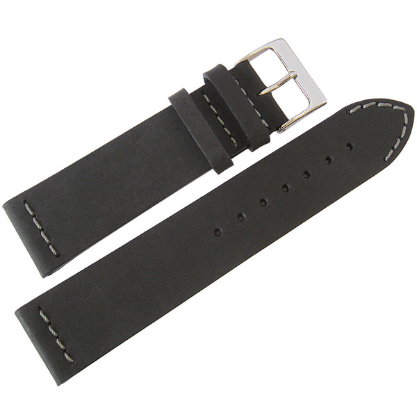ColaReb Venezia Black Leather Watch Strap - Holben's Fine Watch Bands