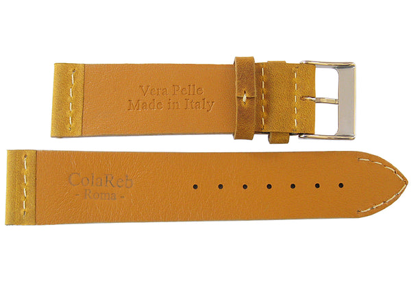ColaReb Venezia Ocher Leather Watch Strap - Holben's Fine Watch Bands