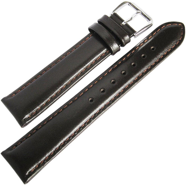 DeBeer Smooth Leather Watch Strap Brown-Holben's Fine Watch Bands