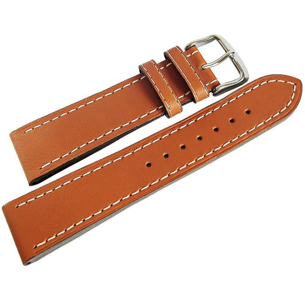 Di-Modell Jumbo Leather Watch Strap Tan-Holben's Fine Watch Bands