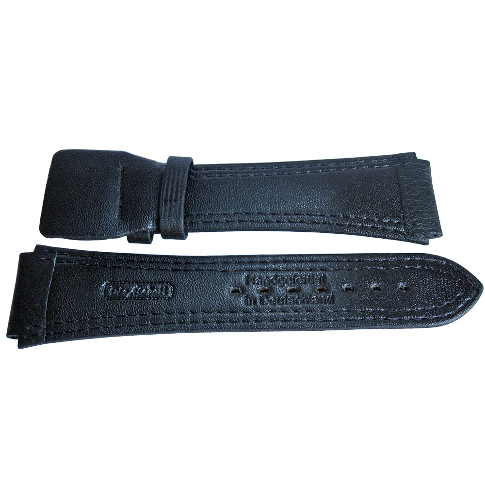 Di-Modell Pilot Leather Watch Strap Black-Holben's Fine Watch Bands