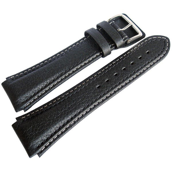 Di-Modell Pilot Leather Watch Strap Black-Holben's Fine Watch Bands