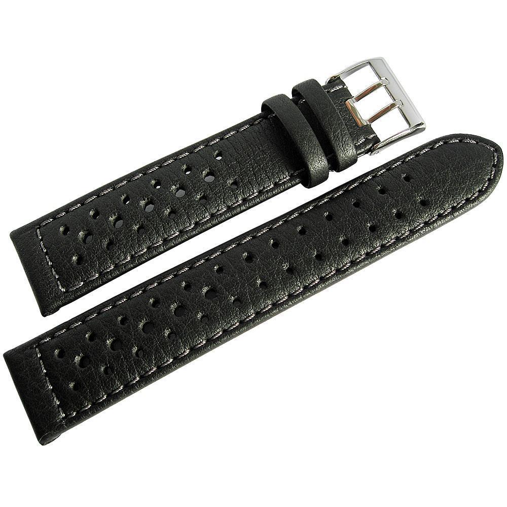 Di-Modell Rallye Black Leather Watch Strap-Holben's Fine Watch Bands