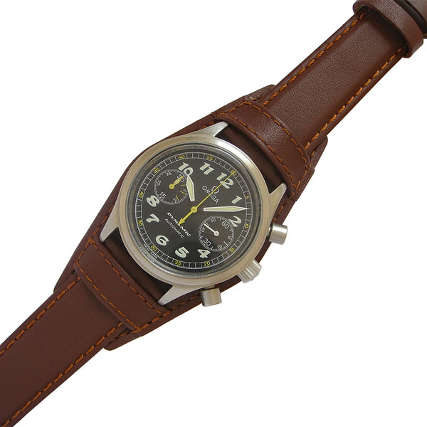 EULIT Bund Medium Brown Leather Watch Strap - Holben's Fine Watch Bands