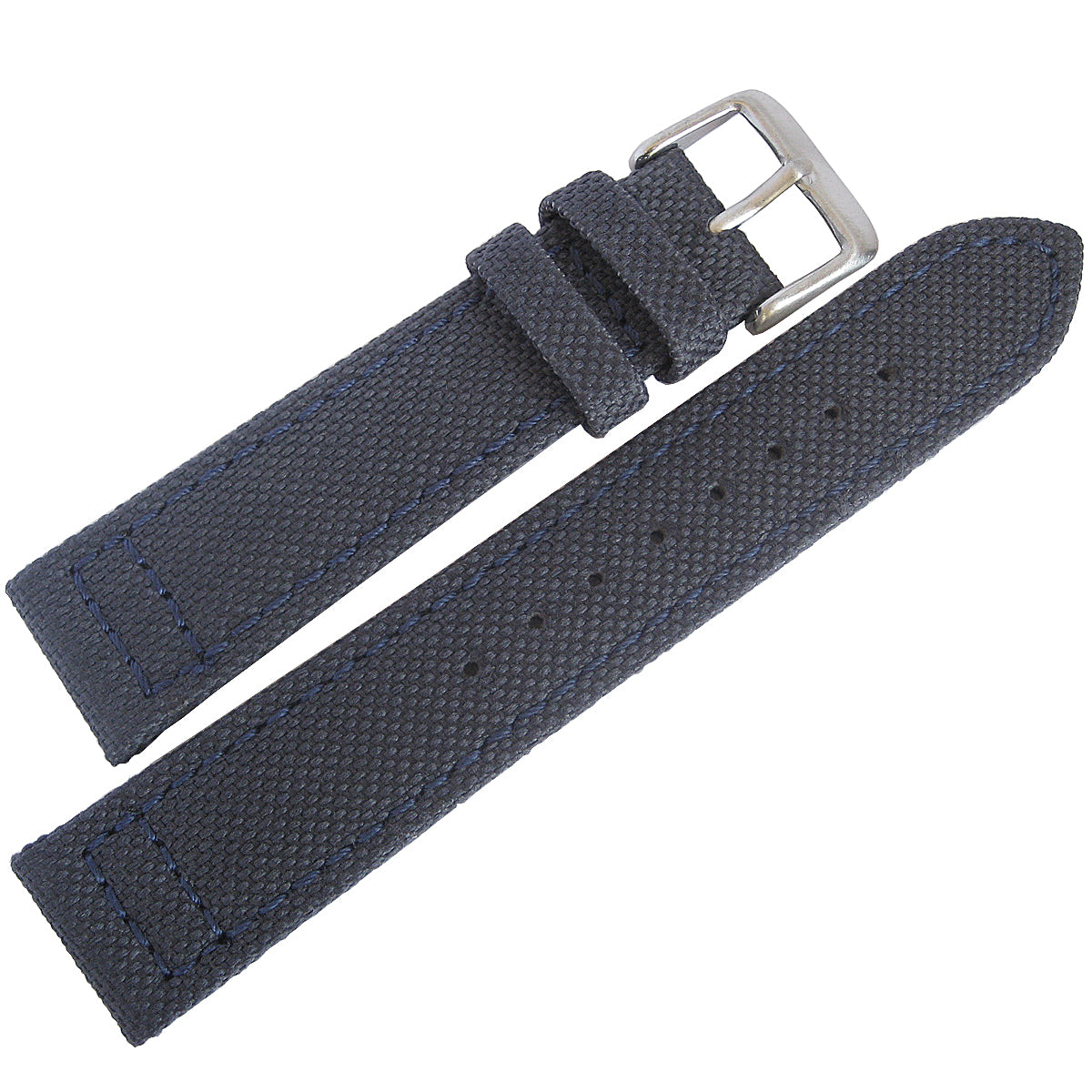 EULIT Canvas Blue Watch Strap - Holben's Fine Watch Bands