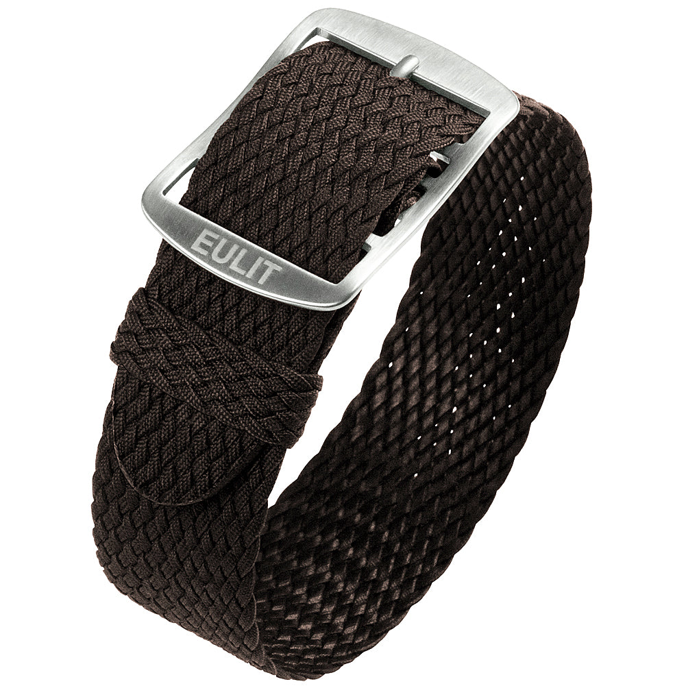 EULIT Perlon Baltic Brown Watch Strap - Holben's Fine Watch Bands