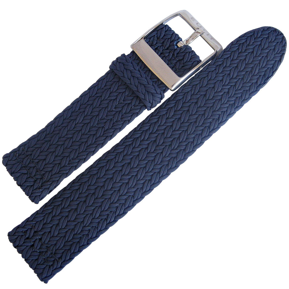 EULIT Perlon Palma Pacific Navy Blue Watch Strap - Holben's Fine Watch Bands