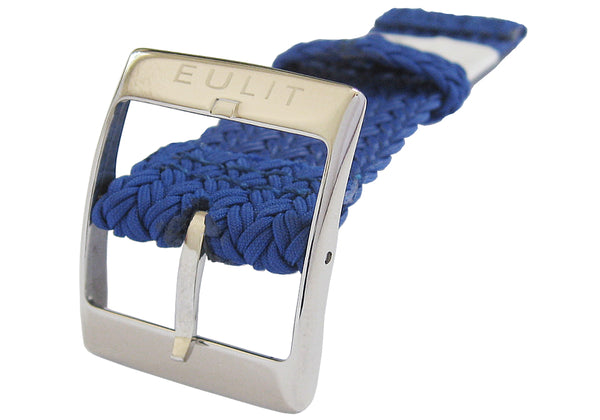 EULIT Perlon Palma Pacific Royal Blue Watch Strap - Holben's Fine Watch Bands