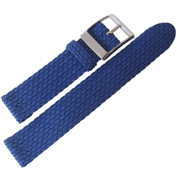 EULIT Perlon Palma Pacific Royal Blue Watch Strap - Holben's Fine Watch Bands
