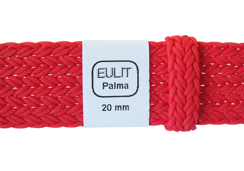 EULIT Perlon Palma Red Watch Strap - Holben's Fine Watch Bands