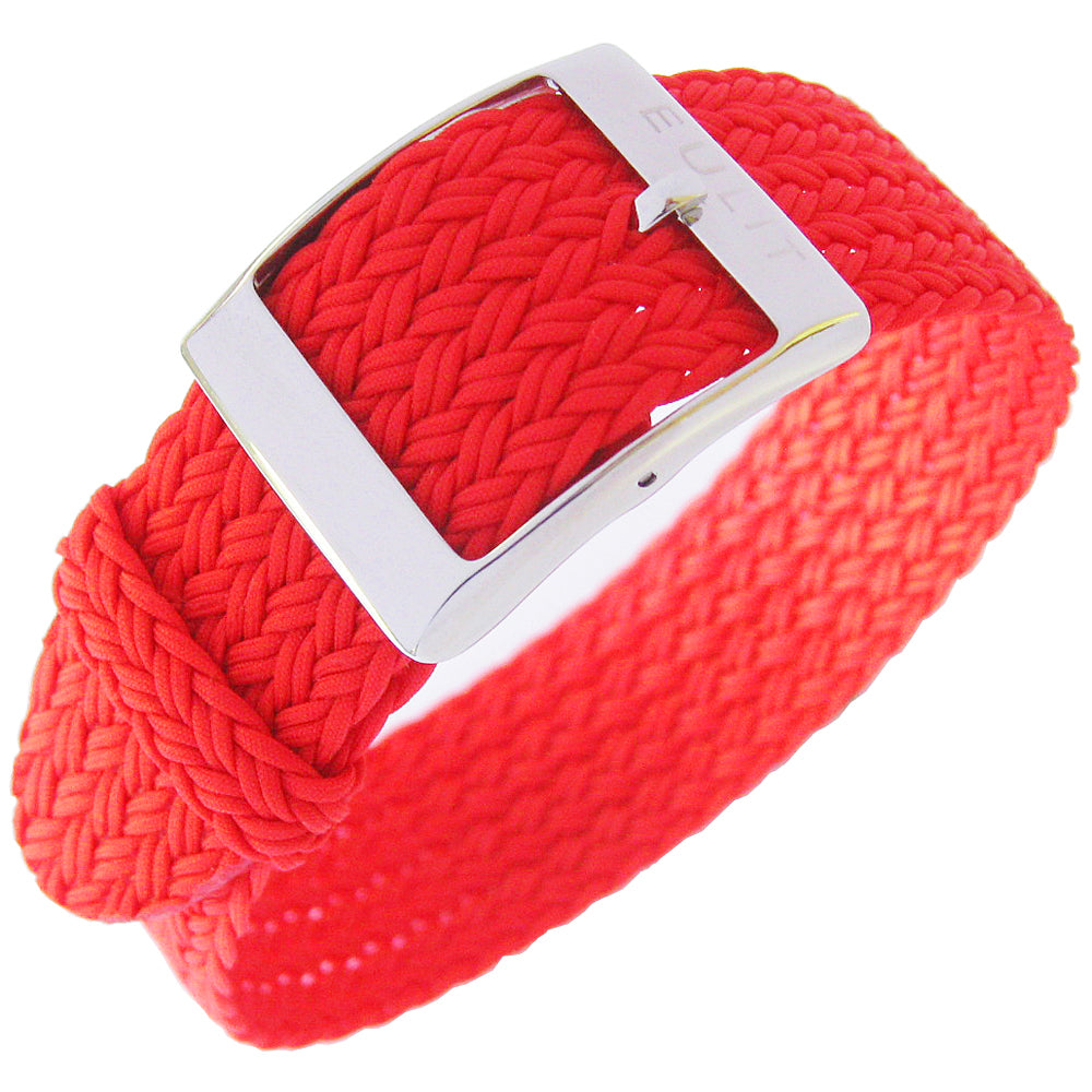 EULIT Perlon Palma Red Watch Strap - Holben's Fine Watch Bands