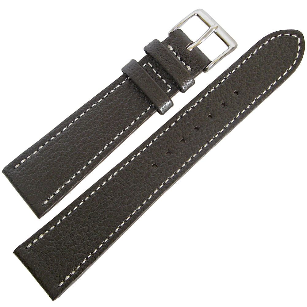 Fluco Biarritz Brown Goatskin Leather Watch Strap - Holben's Fine Watch Bands