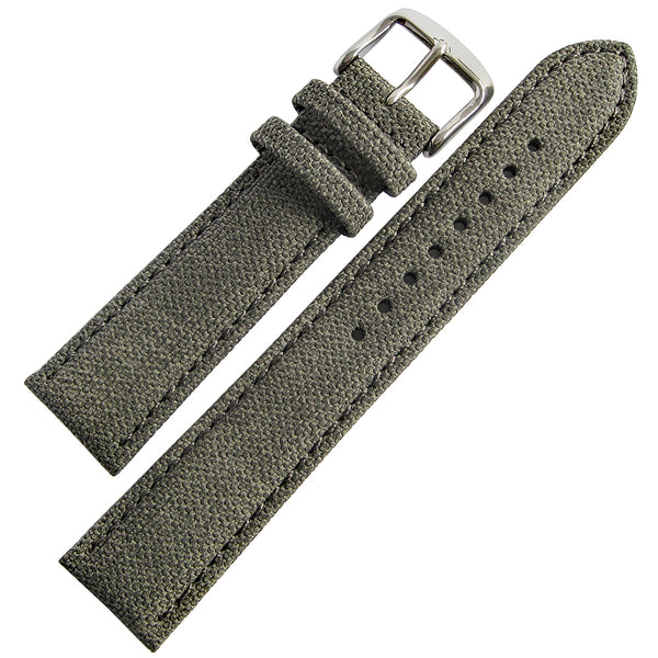 Washed Green Vintage Canvas Watch Roll | B & R Bands