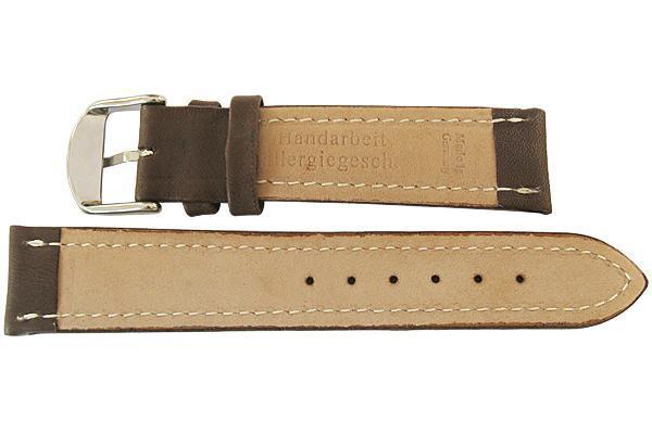 Fluco Chrono Nabucco Leather Watch Strap Brown-Holben's Fine Watch Bands