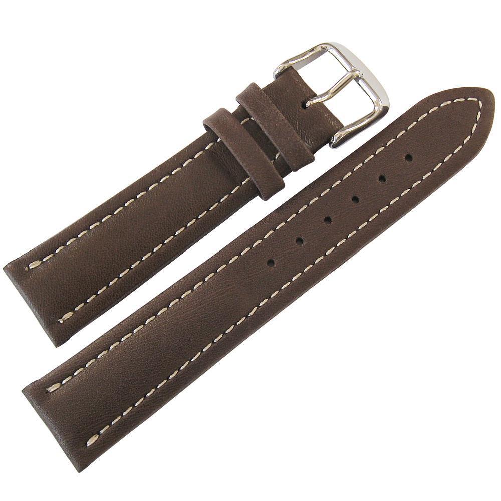 Fluco Chrono Nabucco Leather Watch Strap Brown-Holben's Fine Watch Bands