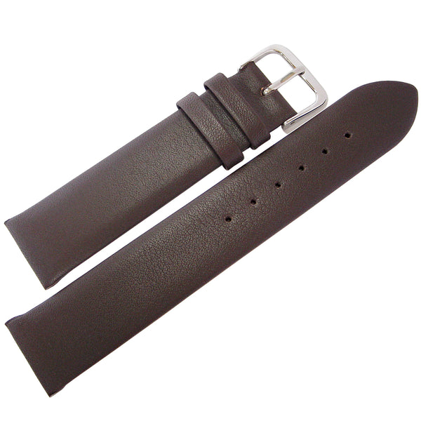 Fluco Consul Brown Smooth Leather Watch Strap - Holben's Fine Watch Bands