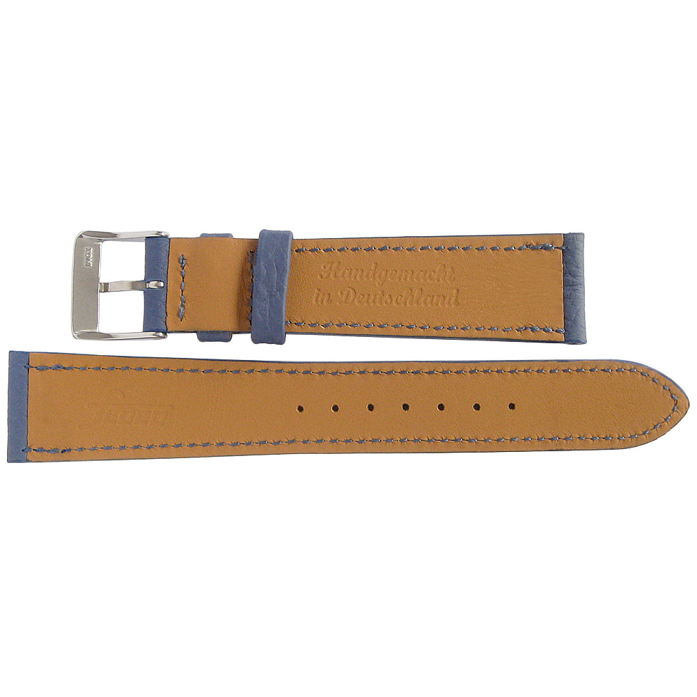 Fluco Deauville Blue Leather Watch Strap | Holben's