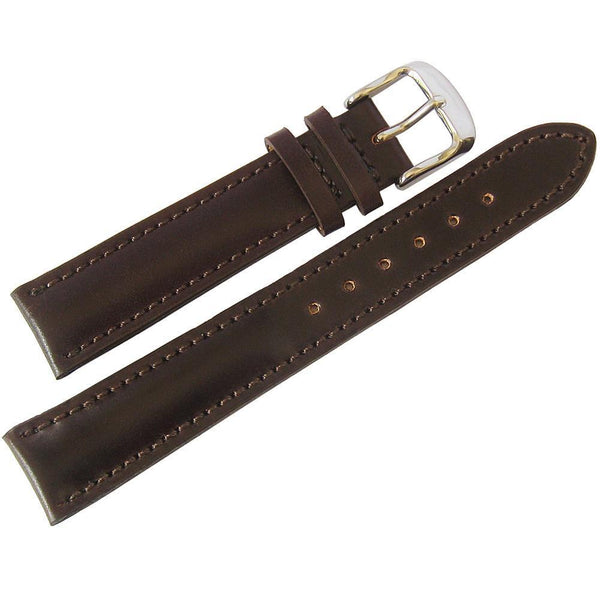 Fluco Horween Shell Cordovan Leather Watch Strap Brown-Holben's Fine Watch Bands