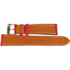 Fluco Biarritz Goatskin Leather Watch Strap Red-Holben's Fine Watch Bands