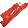 Fluco Biarritz Goatskin Leather Watch Strap Red-Holben's Fine Watch Bands