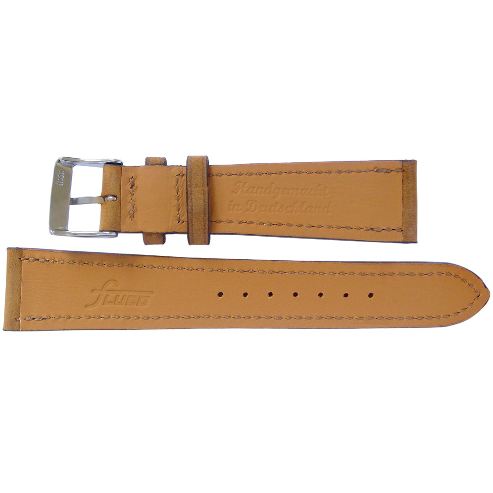 Fluco Mountain Bear Whiskey Nubuck Leather Watch Strap - Holben's Fine Watch Bands